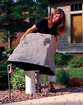Dekorra Fake Rock Septic Cleanout Cover Model 105 Fieldstone 